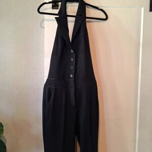 Stunning Bebe Halter Tuxedo Jumpsuit